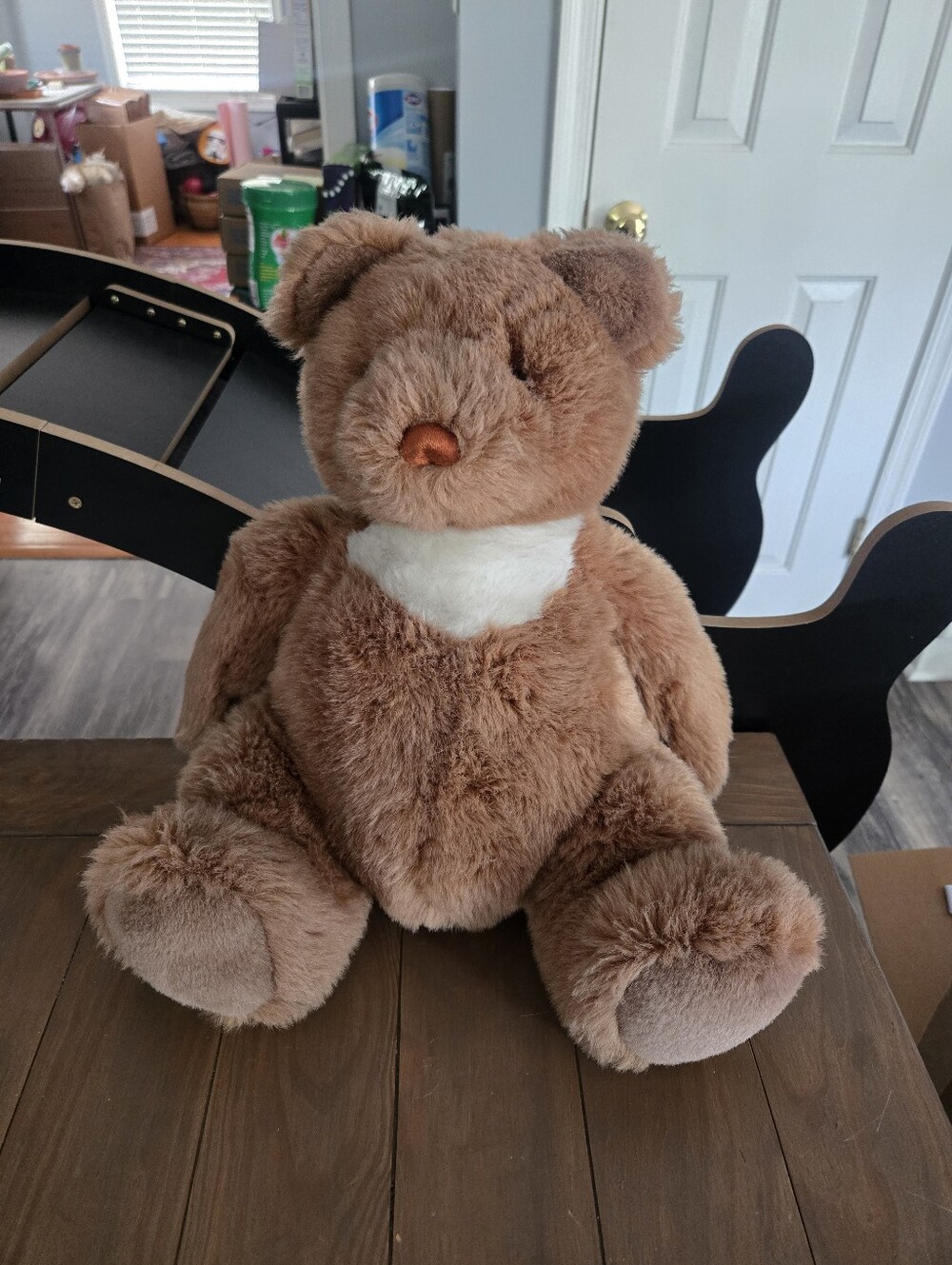 Medium 1990 Gund Tommy Tummy Collector's Classic Brown Teddy Bear Vintage Rare